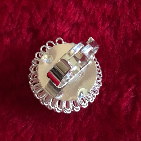 Handmade Silver Adjustable Flower Ring - Picture 9 of 11